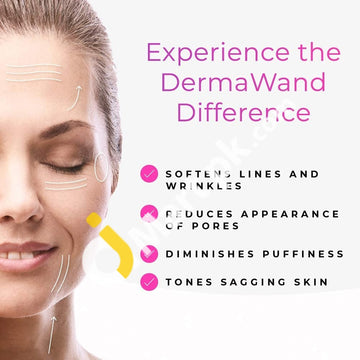 Dermawand Radio Frequency And Microcurrent Anti-Aging Device Reduce The Appearance Of Fine Lines